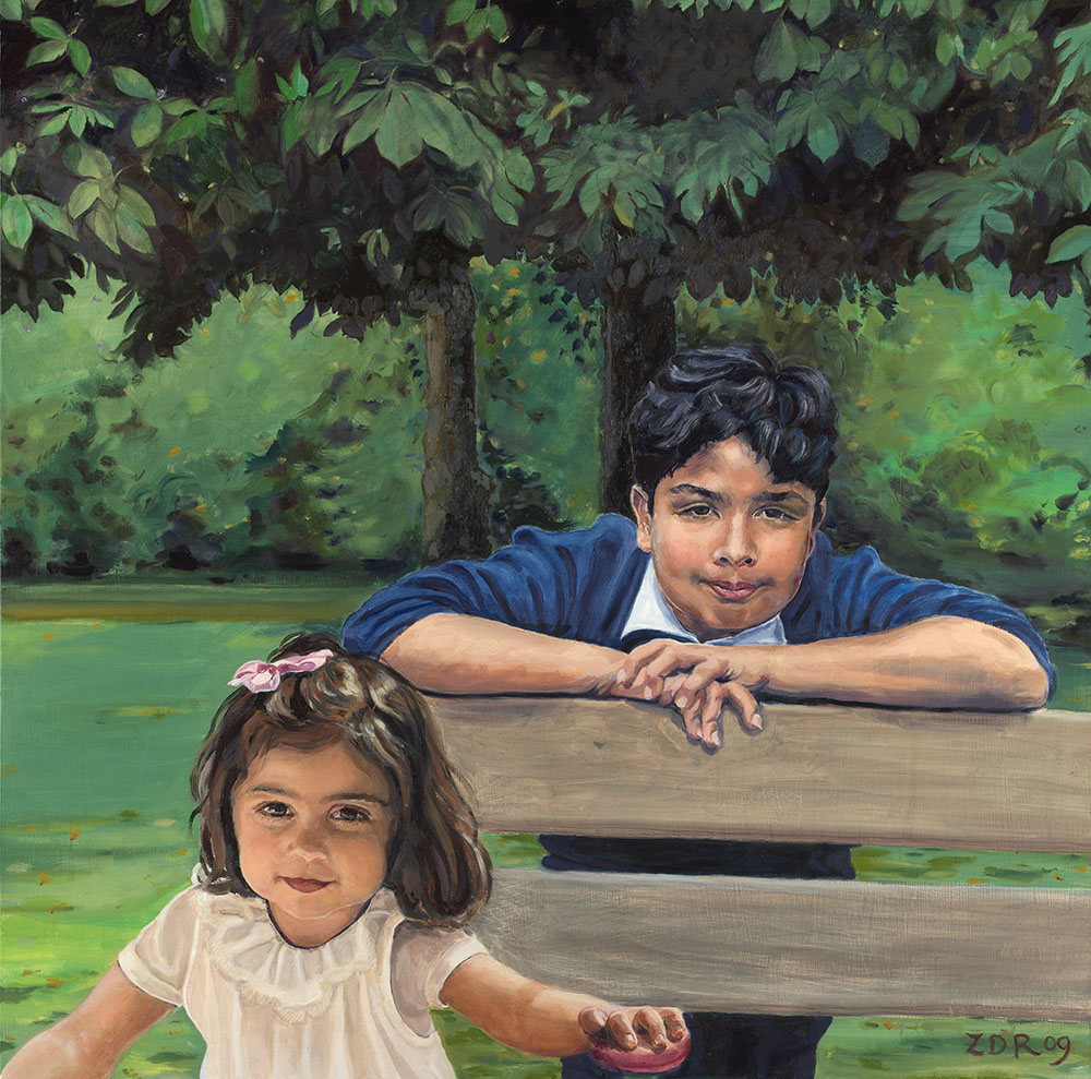 Portrait Shiva with Shyla in Hyde Park by Zara Drummond