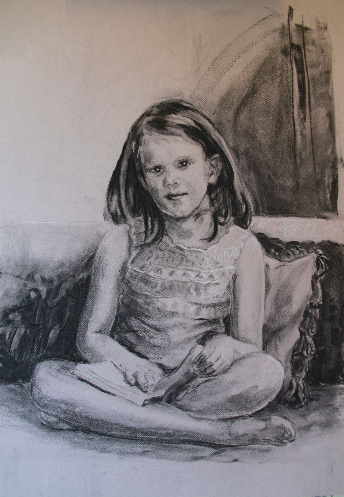 Portrait Ara sketch by Zara Drummond