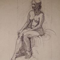 Portrait Nude VI by Zara Drummond