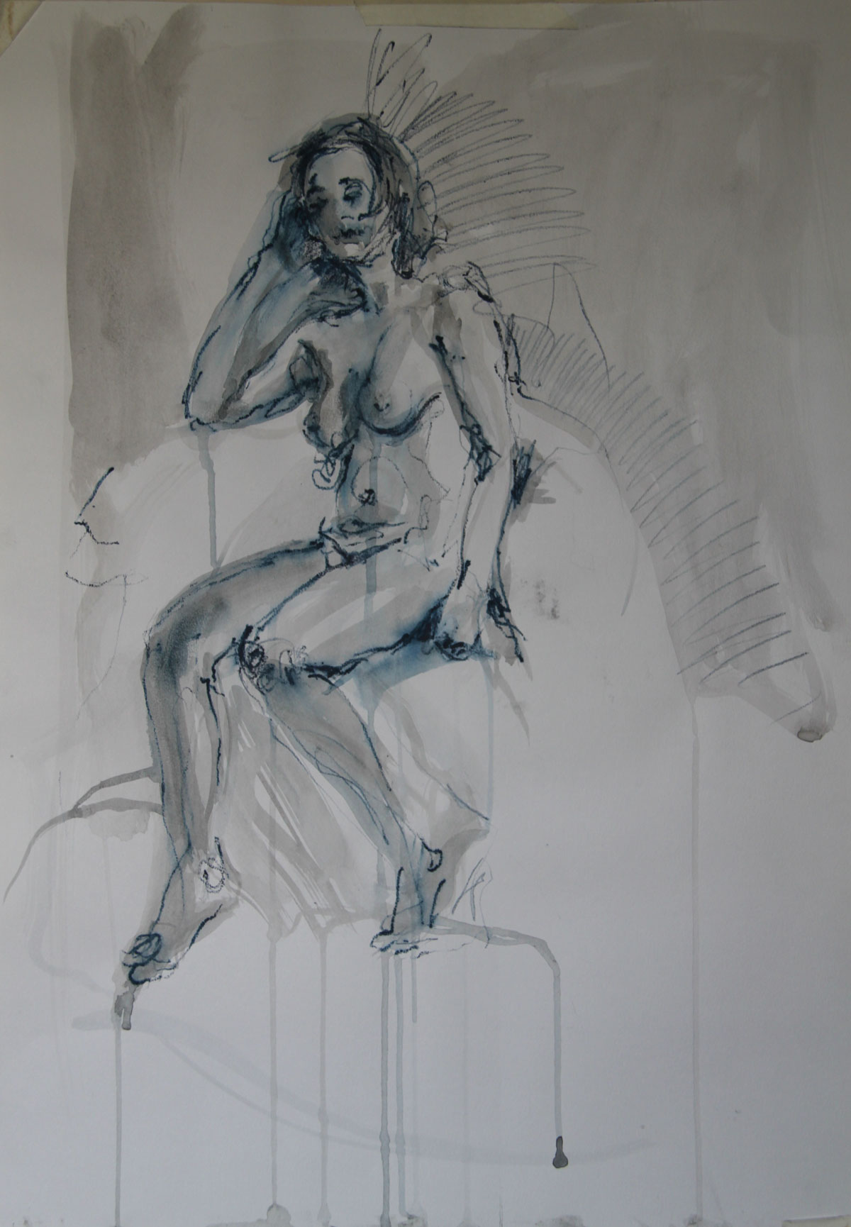 Portrait Nude VIII by Zara Drummond